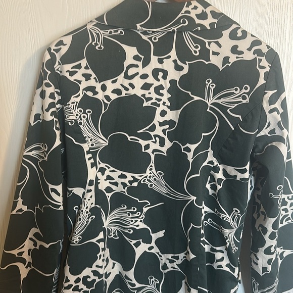 Lapis light summer patterned  fabric coat size L - Picture 7 of 7